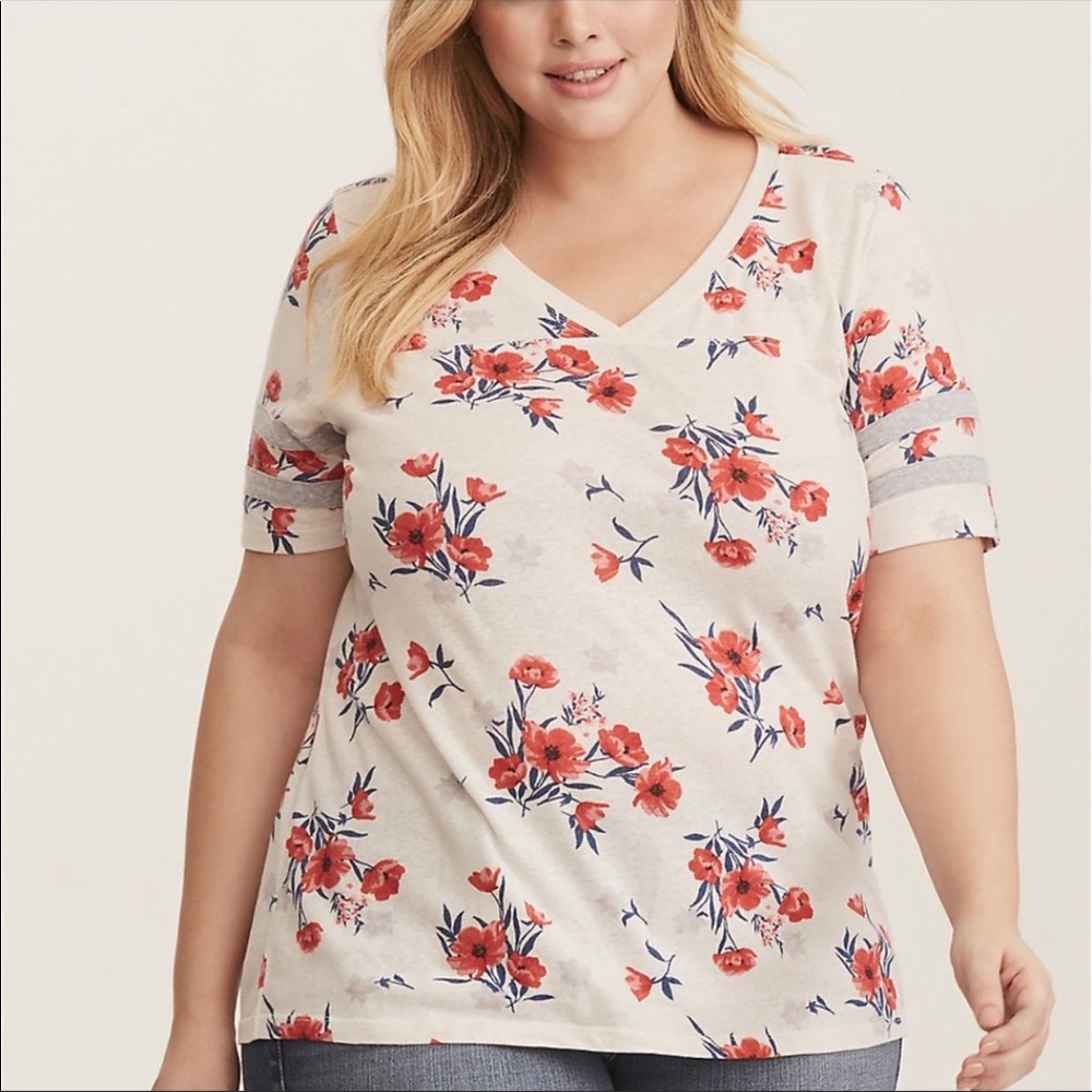 Torrid knit football tee